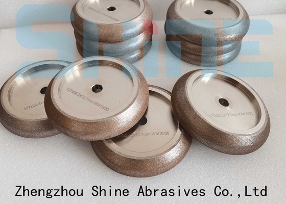 127x22.2x12.7mm 帯状シール用CBNの電圧塗装の磨き車