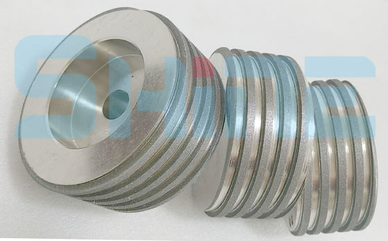 車輪の台形Reticulationのまっすぐな歯320# 200mmを削っているCBNを転がす糸